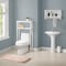 Alaterre Furniture Coventry Over Toilet Open Storage Shelf, Bath Shelf with Two Towel Rods ANCT703WH - alternate 7